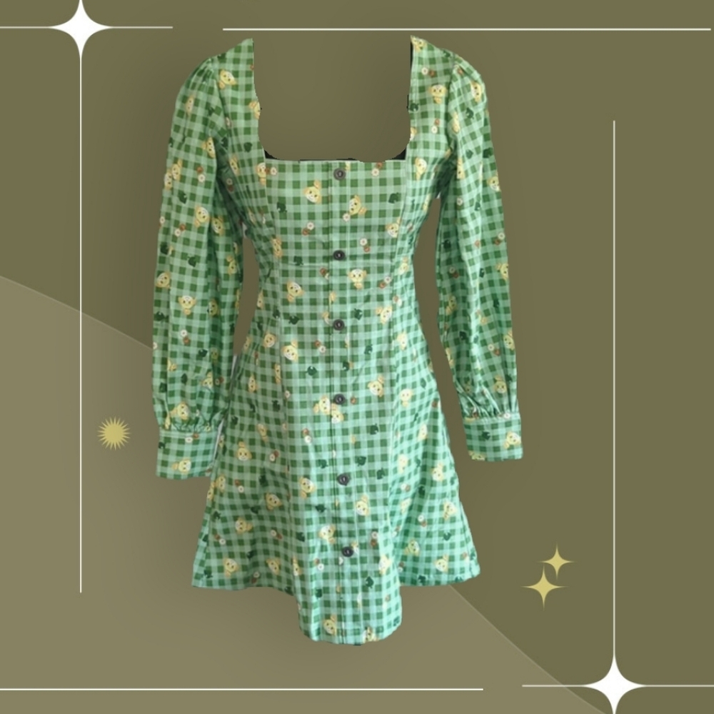 🍋✨ Blackmilk x Nintendo animal crossing Isabelle Pilgrim dress size au 8/ us 4